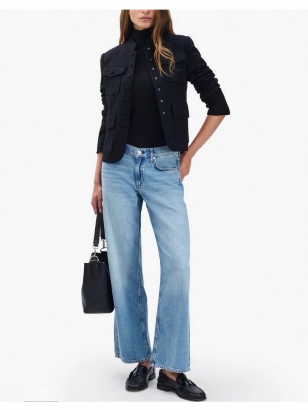 Rag & Bone Saige Ankle Relaxed Straight Jeans 28